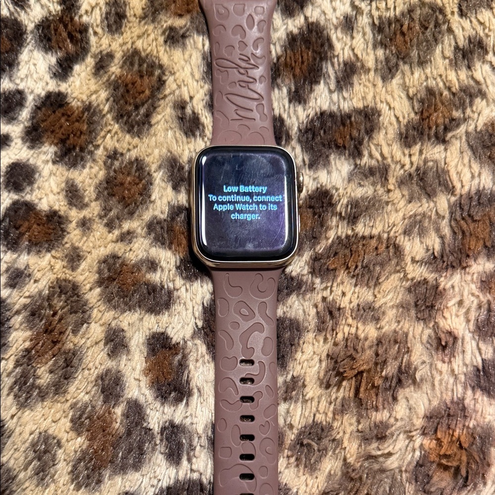 Apple Smartwatch with Brown Band